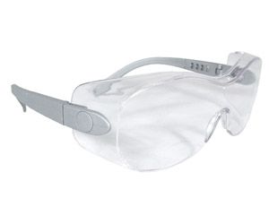 Safety Glasses, Body Armor 3400 Series, Silver Frame, Clear Lens - Latex, Supported